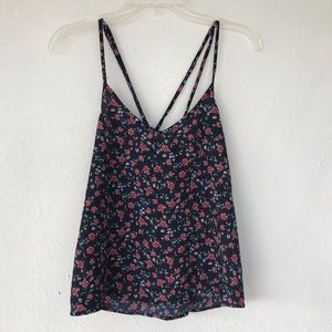 Holiister strappy floral cami top